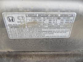 2013 HONDA CIVIC LX 4DR GRAY 1.8 AT A19975